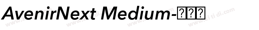 AvenirNext Medium字体转换